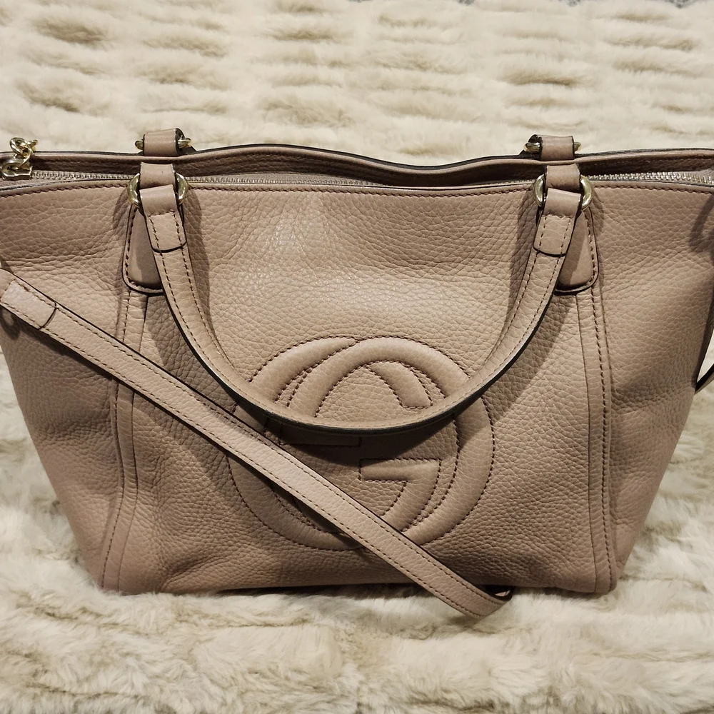 Gucci Blush Pink Soho Crossbody/ Tote Bag - Picture 3 of 16